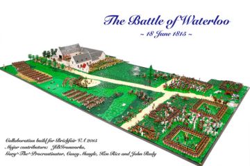 LEGO severler 2,134 parçayla Waterloo Savaşını baştan yaptılar.