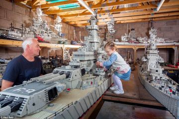LEGO’dan yapılma 7.5 metrelik Missouri zırhlısı!