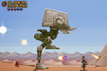 Tabii ki SW: Battlefront’un da 16 bit versiyonu yapıldı