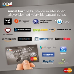 İninal Kart ile internet üzerinden oyun satın almak çok kolay!