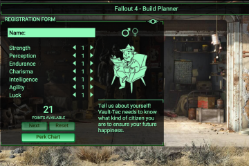 Fallout 4 karakterinizi şimdiden tasarlayın