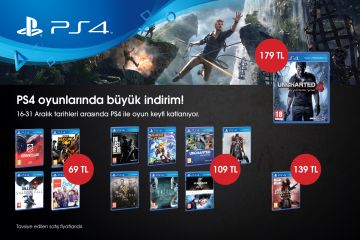 En sevilen PS4 oyunlarında yılsonu indirimi!